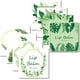 thumbnail image 1 of Etiquetas para bálsamo labial, 80 unidades, etiquetas caseras de 5 cm, transparentes, para tubos, pegatinas imprimibles impermeables para crema de manos, contenedor de velas (hojas blancas y verdes), 1 of 9