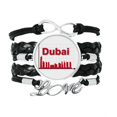 thumbnail image 1 of Urban Outline Axis Dubai Bracelet Love Accessory Twisted Leather Knitting Rope Wristband, 1 of 3