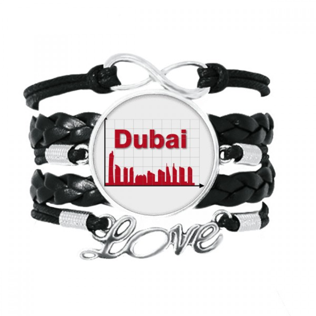 Urban Outline Axis Dubai Bracelet Love Accessory Twisted Leather Knitting Rope Wristband