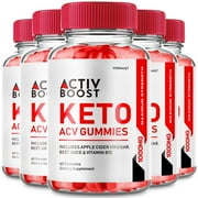 (5 Pack) Activboost Keto ACV Gummies Optimized for Keto Regimen, Advance Weight Loss Support in Tasty Gummy Form, Maximum Strength 1000 mg per Serving, Plus Activboost for Enhanced Ketosis