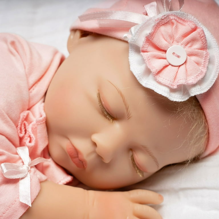 Paradise Galleries Realistic Blonde Baby Doll Matching Playset