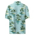 thumbnail image 5 of Hawaiian Shirts for Men Short Sleeves Printed Button Down Shirts Summer Beach Mens Shirts Clearance 13-Sky Blue 3XL, 5 of 5