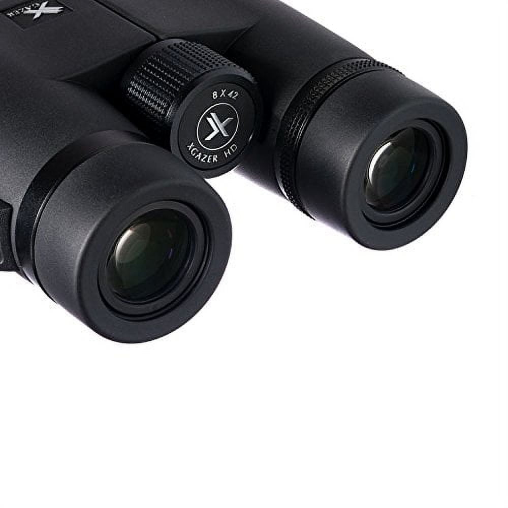 Xgazer Optics Certvision Binoculars 8X42 Ultra HD Clarity, Anti-Reflective Lenses | Waterproof, Fogproof, Rainproof | Hunting, Birding, Bird Watching, Sporting Events | Incl. Strap, Case, Covers