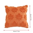 thumbnail image 3 of ShaoXinWan Fall Maple Leaf Throw Pillow Cover, Embossed Cushion Case with Beautifully Detailed Autumn Texture Accent, Fall Decor for Sofa Living Room, 3 of 7