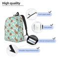 thumbnail image 3 of Rocae Snail And Flower for Canvas College Laptop Backpack for Men Women-Small, 3 of 5