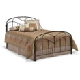 thumbnail image 3 of Pomona Metal Headboard Panel with Curved Grills and Detailed Posts, Hazelnut Finish, Twin, 3 of 6
