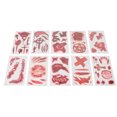 thumbnail image 2 of Loewten Scar Tattoos, Fake Bloody Wound Scar Face Stickers For Cosplay For Fake Makeup, 2 of 8
