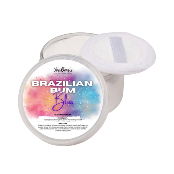 Polvo Corporal JerrBear’s Brazilian Bum Bliss 113 g sin talco