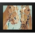 thumbnail image 2 of Droug, Anya 23x20 Black Modern Framed Museum Art Print Titled - Horses, 2 of 5