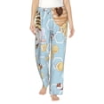 thumbnail image 2 of Goofa Cute Gnome Bee Collects Honey Printed Soft Pajama Pants for Women, Wide Leg Comfy Casual Lounge Yoga Pants-Large, 2 of 9