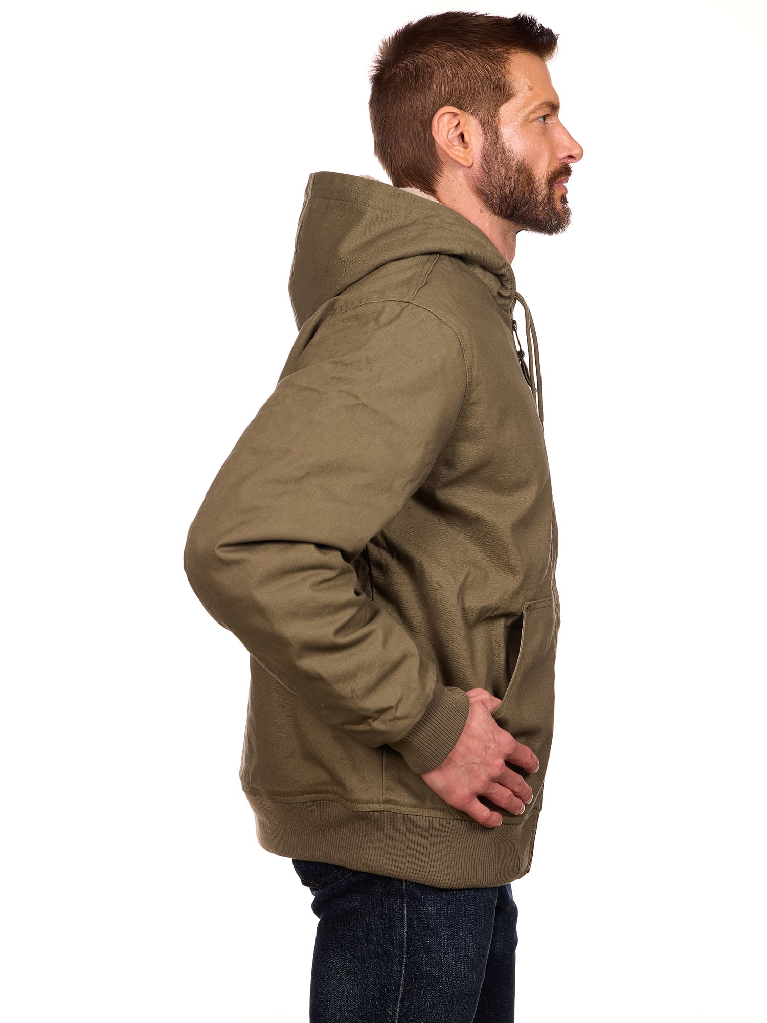 Bass Creek Outfitters Men's Duck Canvas Sherpa Lined Jacket, Sizes M-3XL