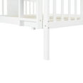 thumbnail image 4 of White Full over Full Bunk Bed with Ladder for Bedroom, Guest Room Furniture, 4 of 9