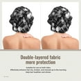 thumbnail image 2 of Logiee Seamless Pattern With Skulls Print Silk Bonnet Satin Bonnet for Sleeping Women and Men,Double Layer Hair Bonnet for Curly Braids Hair, 2 of 6