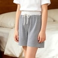thumbnail image 4 of Amidoa Girls Shorts Elastic Waist Casual Summer Soft Shorts for Kids Dark Gray Size 4T, 4 of 6