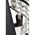 thumbnail image 6 of Modern Home Decorative Iron Ollie 4 Light Bath Sconce In Black With Clear Crystals, 6 of 7