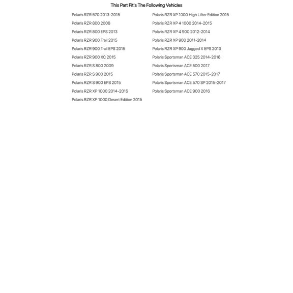 Tusk Belt Removal Tool For POLARIS Sportsman ACE 325 2014-2016