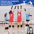 thumbnail image 5 of 4 Pcs Volleyball Knee Pads and Arm Sleeve Set, Forearm Elbow Sleeves with Wrist Guard Protection Pad and Thumb Hole for Women Men Adult, 5 of 6