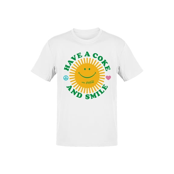 Officially Licensed Coca Cola Have a Coke and Smile Design Men's T-shirt