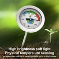 thumbnail image 4 of Stainless Steel Soil Thermometer Long Probe Temperature Gauge Planting Meter Test Sensor Composting Garden Accessories, 4 of 8