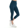 thumbnail image 3 of Women's Active High Waist 7/8 Length Legging With Striped Sheer Mesh & Pockets, 3 of 4
