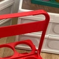 thumbnail image 3 of Estante portátil para botellas de cerveza, color puro, plegable, para almacenamiento de bebidas, cesta para picnic con asa para cerveza, color rojo, 3 of 5