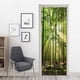 thumbnail image 2 of Bosque temprano en la mañana 77x200 cm Etiqueta de puerta 3d Bodega Foto Mural Trompe L'oeil Pegatinas de pared Pvc Papel tapiz impermeable para dormitorio Baño Cocina Rojo Verde Cocina, Decoración y Otros, 2 of 4