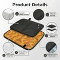 thumbnail image 4 of Orange Geometric Atomic Modern Midcentury Foldable Seat Cushion for Bleachers, Stadium Seats, Camping & Outdoor Events, Portable Lightweight Pad with Carabiner, 4 of 6