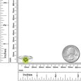 thumbnail image 6 of Gem Stone King 10K White Gold Yellow Lemon Quartz and Lab Grown Diamond Engagement Ring for Women | 2.80 Cttw | Round 9MM | Gemstone Birthstone | Size 6, 6 of 6