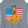 thumbnail image 3 of Disney - Americana - Pluto Usa Flag - Women's Racerback Tank Top, 3 of 5