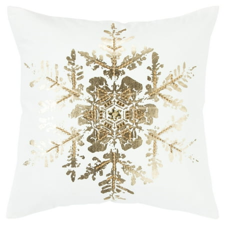 Rizzy Home Decorative Throw Pillow Cover Holiday Snowflake 20 X20