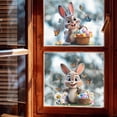 thumbnail image 2 of Easter Bunny Window Clings – Double-Sided Electrostatic Glass Stickers for Kids' Room, Doors, Nurseries & Holiday Home Decorations, 2 of 6
