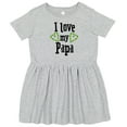 thumbnail image 3 of Inktastic I Love My Papa Hearts Girls Toddler Dress, 3 of 5