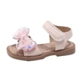 thumbnail image 2 of Favoffer Back to School Girls Summer New Middle and Big Children Princess Shoes Bow Open Toe Rhinestone Beach Sandals, 2 of 5
