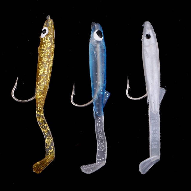 3x Señuelo Artificiales Swimbait Eels Carnada Dura Tienda Longitud 55 cm shamjiam Señuelo de pesca Small EEL