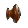 thumbnail image 3 of CKP #2304 Origins Collection 1-5/8 in. (41mm) Wooden Cabinet Knob, Cherry with Brushed Nickel Insert, 3 of 4