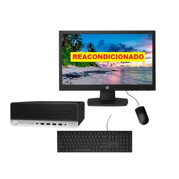 PC HP ProDesk 600 G3 SFF - Intel Core i5-6a -MONITOR 19"- 8GB - 1TB - REACONDICIONADO