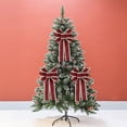 thumbnail image 2 of Coxeer Christmas Bows Linen DIY Large Ribbon Bows Wreath Bowknots Tree Topper Bows, 2 of 6