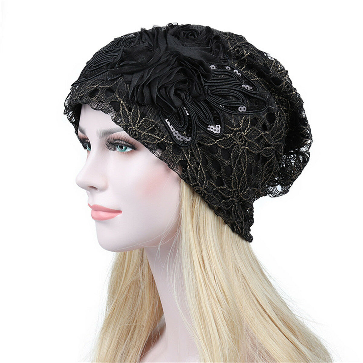 Women Hat Muslim Ruffle Cancer Chemo Hat Beanie Scarf Turban Head Wrap Cap g8