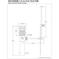 thumbnail image 3 of Brass, Bathroom Sink Drain, Pop-Up Drain with Overflow Hole KB1001, 3 of 3