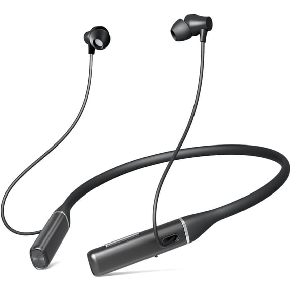Sunitec Neckband Bluetooth Headphones Running Headphones, HD Stereo Wireless In-Ear Extra Bass Headset, Around Neck Bluetooth Headphones Noise Cancelling Mic for Phone Call