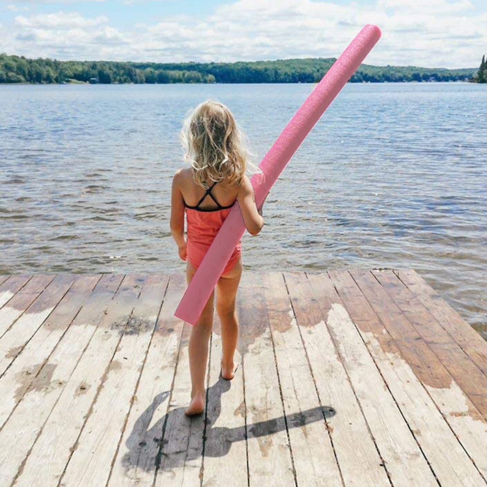 Swimming Pool Noodle 60inches Flexible Fun Foam Stick Water Hollow Noodles for Kids Adult Float Swim Aid 
