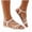 Beige, variant on Women's Flat Strappy Sandals Comfortable Elastic Slip-On Summer Walking Casual Beach Vacation Shoes