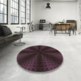 thumbnail image 4 of Ahgly Company Machine Washable Indoor Rectangle Transitional Purple Lily Purple Area Rugs, 8' x 12', 4 of 7