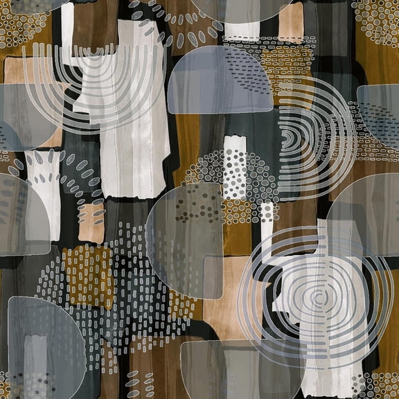 Peel And Stick Self-Adhesive Vinyl Wallpaper Geometric Boho Modern Design 17.7 in x 118 in Roll