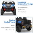 thumbnail image 6 of Garvee 24V Ride-On Dump Truck with Remote Control - Electric Dump Bed, Extra Shovel, Music Player, and Safety Key Start - Perfect Gift for Kids,Blue, 6 of 8