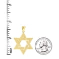 thumbnail image 4 of 10k Yellow Gold Mens Star of David Religious Symbol Charm Pendant for Men, 4 of 5