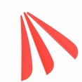 thumbnail image 4 of 12 plumas de 3 pulgadas para hacer flechas, accesorios para tiro con arco, caza y tiro (rojo), 4 of 14