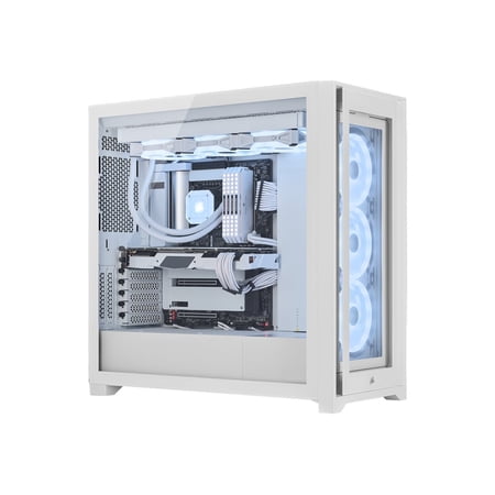 中古未使用品 PCケース CORSAIR iCUE 5000X RGB QL True White CS8342 CC-9011233-WW ミッドタワー ATX ケース