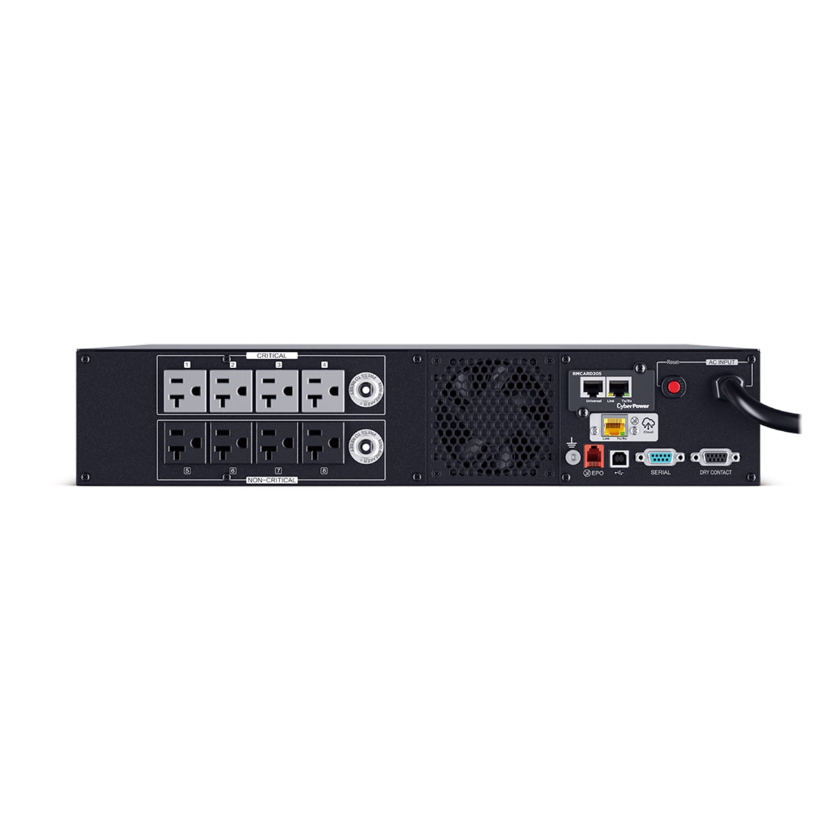 CyberPower PR2200RT2UCN 2200VA/2200W Smart App Sinewave LCD Rack/Tower UPS System, Black