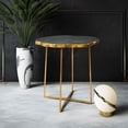 thumbnail image 4 of TOV Furniture Lily Agate Green and Gold Side Table with Gold Iron Legs, 4 of 4